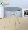 modern master design metal wire legs MDF round dining room table furniture