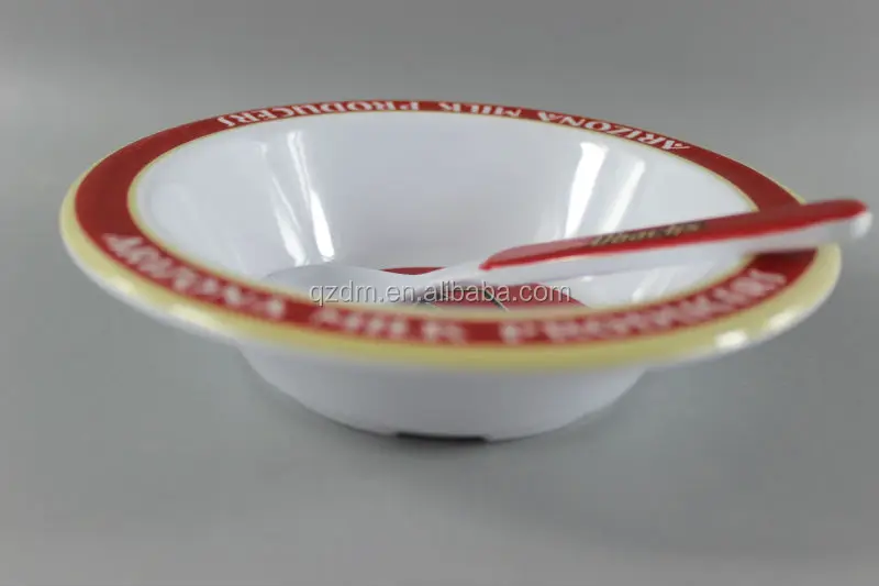 6.5 inch melamine breakfast bowl + spoon oatmeal bowl dinner bowl set