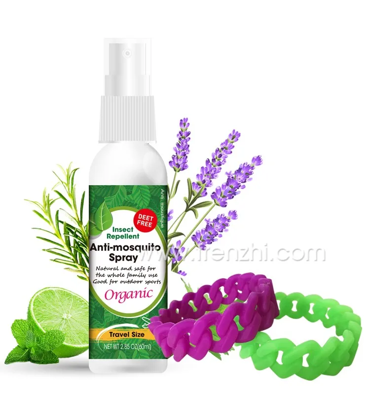 
Customized Ingredient China Factory Non-toxic Natural Anti Insect Mosquito Repellent Spray for Baby Skin Care 