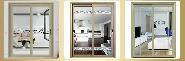 High Quality Commercial Aluminium Window Flexible Customized Extra Wide Doors French Glass School Aluminum Door Sliding Door