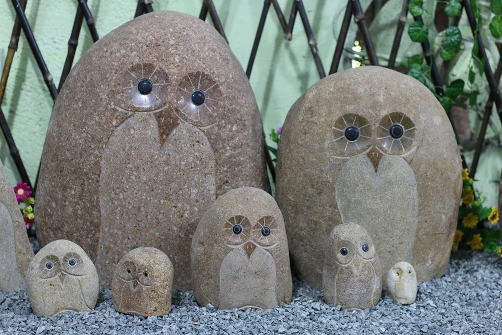 Garden Owl Stone Carving - Buy Stone Carving,Stone Owl,Animal Statues ...