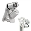 Mini Size Microscope 60X Clip on Cellphone Magnifying Glass with LED UV Light
