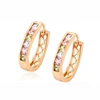 28738 Manufacture saudi gold jewelry 18k earings gold, jewelry type hoop earing