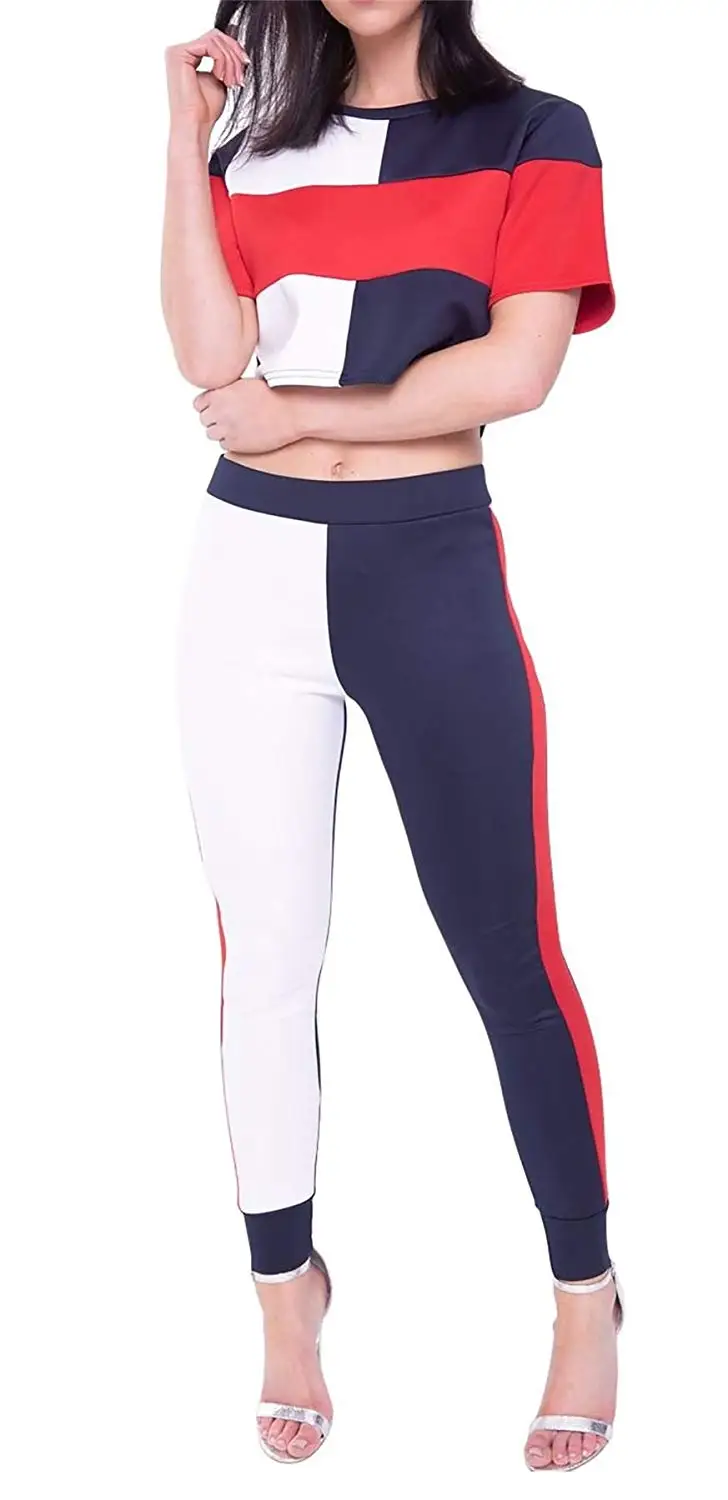 Rimi Hanger Ladies Multi Tone Pattern Tracksuit Womens Pants Loungewears S/L