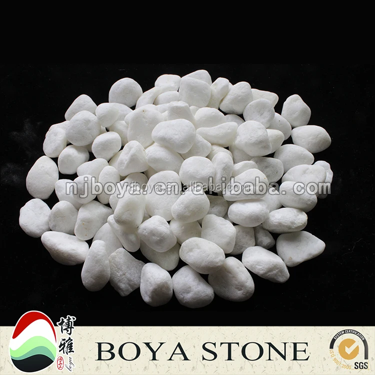 
small decorative gravels crushed snow white pebble stone 