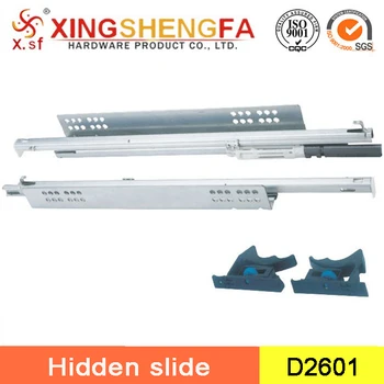 Full Extension Concealed Undermount Drawer Slide Push Open Soft