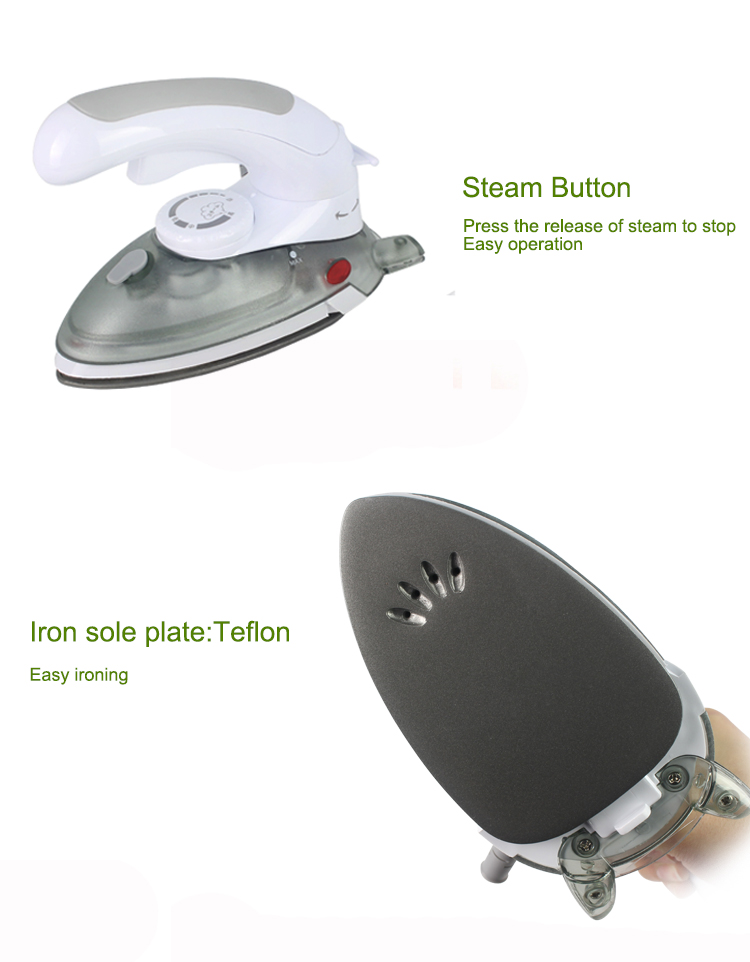 Multi Steam Plate Foldable Portable Press Iron Mini Travel Steam Iron