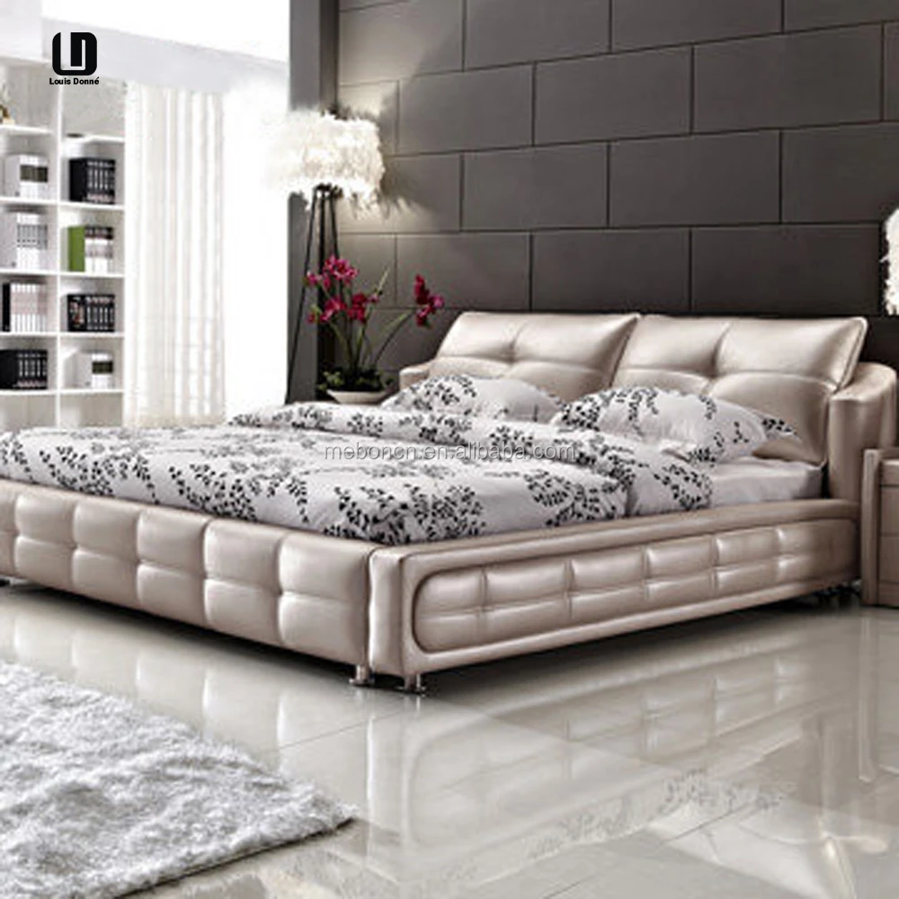 Hot!!! moderne witte diamant pu/pvc van hoge kwaliteit bed ontwerp ...