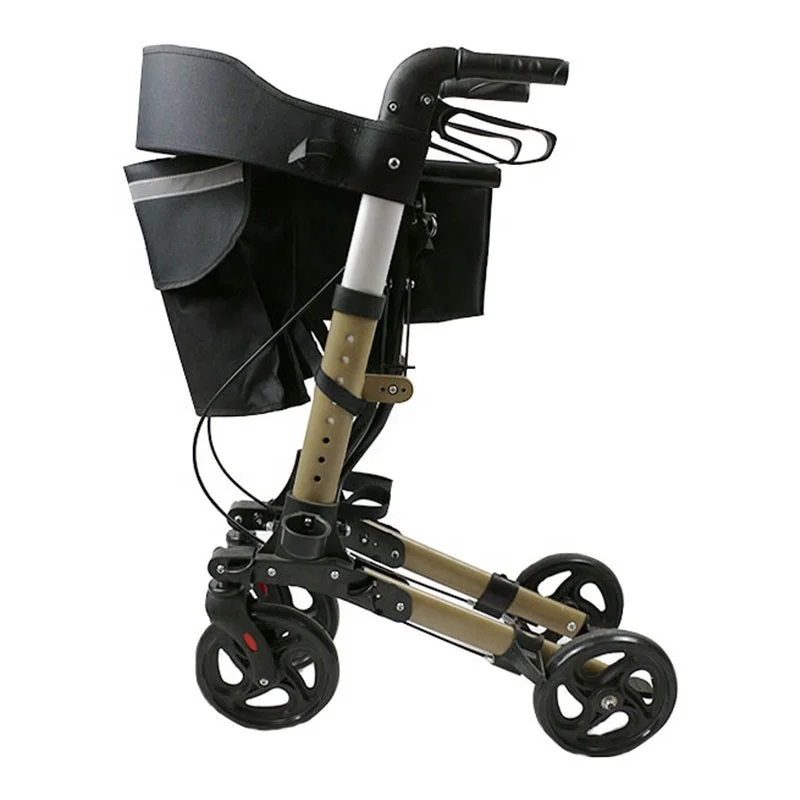 Lightweight Aluminum Orthopedic Rolling Rollator Walker With Seat And