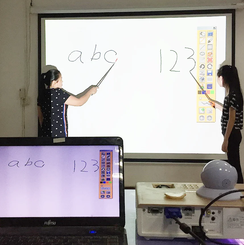 Multi-Touch100 points Portable Interactive board for education smart whiteboard