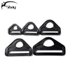 Black plastic d ring plastic triangle ring buckle wholesale