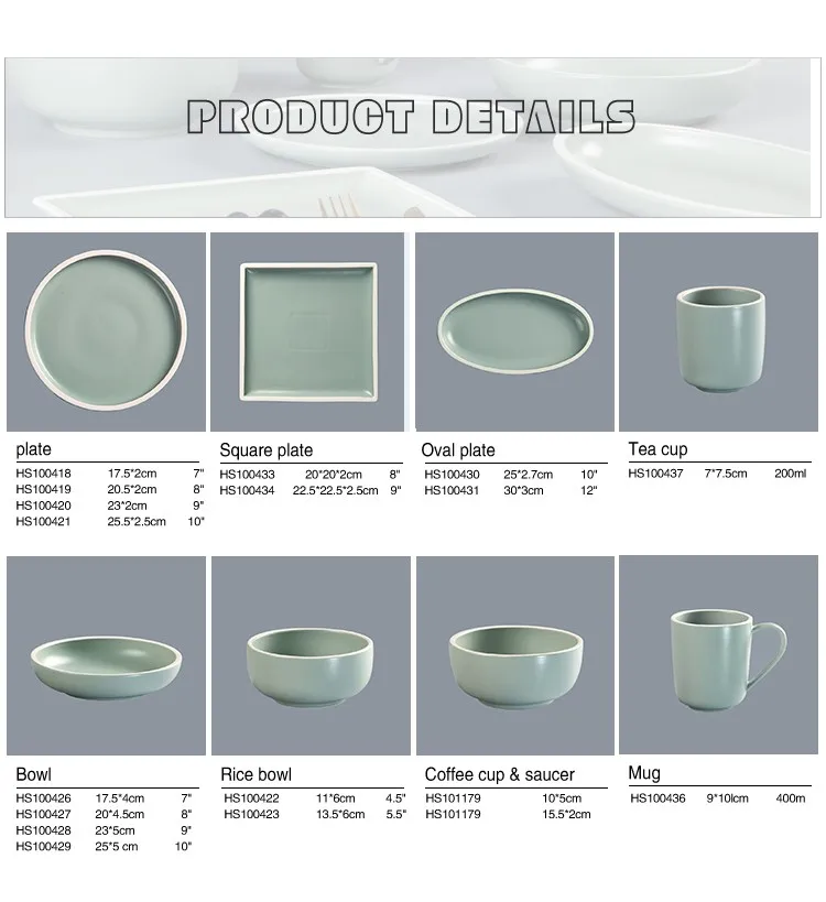 product-Two Eight-wholesale banquet hallportuguese ceramic green color porcelain used restaurant din-1