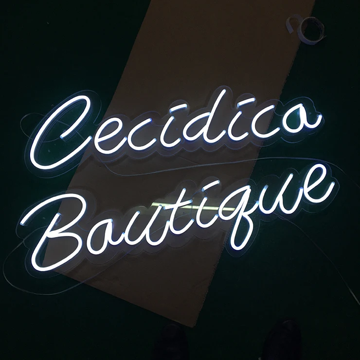 Energy saving custom electronic 12v led letters decorative neon sign bar shop store sale light