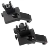 AR15 Front and Real 45 Degree Offset Sights Set Offset 45 Degree Flip Up Rapid Transition BUIS Backup Iron Sights RL27-0004