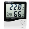 Digital Max/Min Thermometer Hygrometer Display HTC-1 CE Desk Weather Station Clock