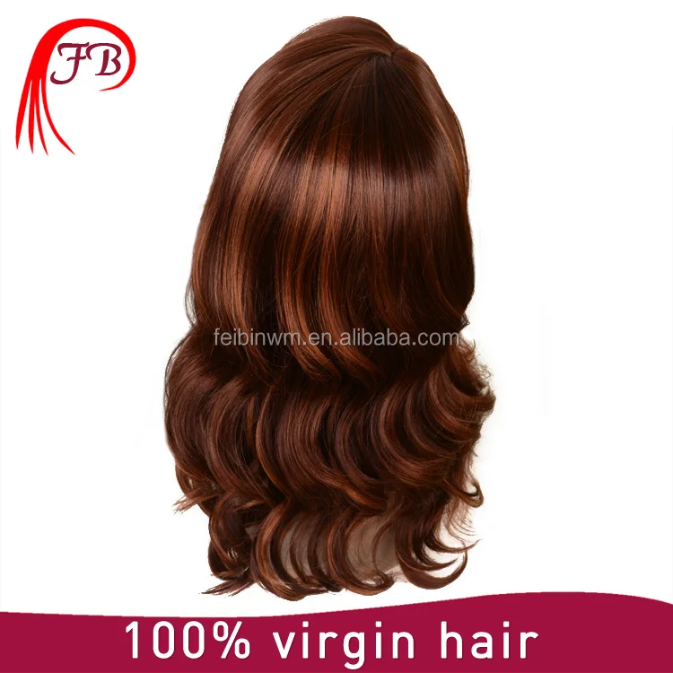 HQ5006 Woman Wig High Quality Unprocessed 7A body wave remy human hair wig