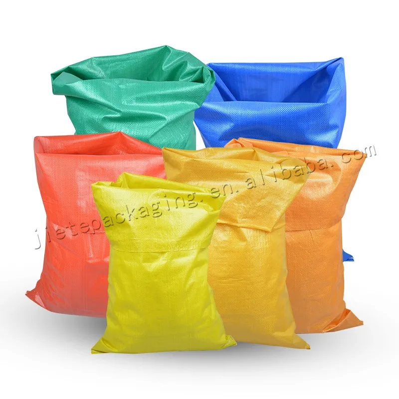 Fabrik Verkauf Gelb Pp Woven Verpackung Tasche 50 Kg Sack Für Reis,Mehl,Futtermittel,Zucker,Sand