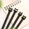 Novelty Black Cute Cat Gel Ink Pen Promotional Gift Stationery School Office Writing Pens