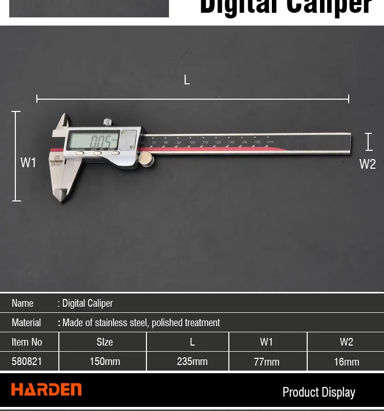 Measuring Tools Digital Calipers Digital Display Vernier Caliper for