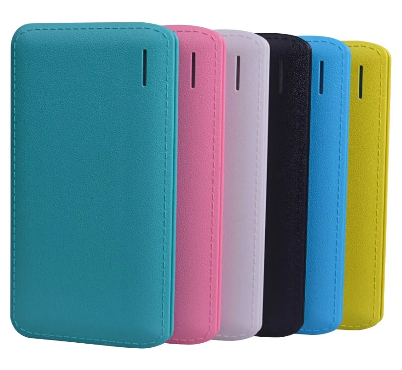 new product ultra thin 8mm envelope style leather power bank