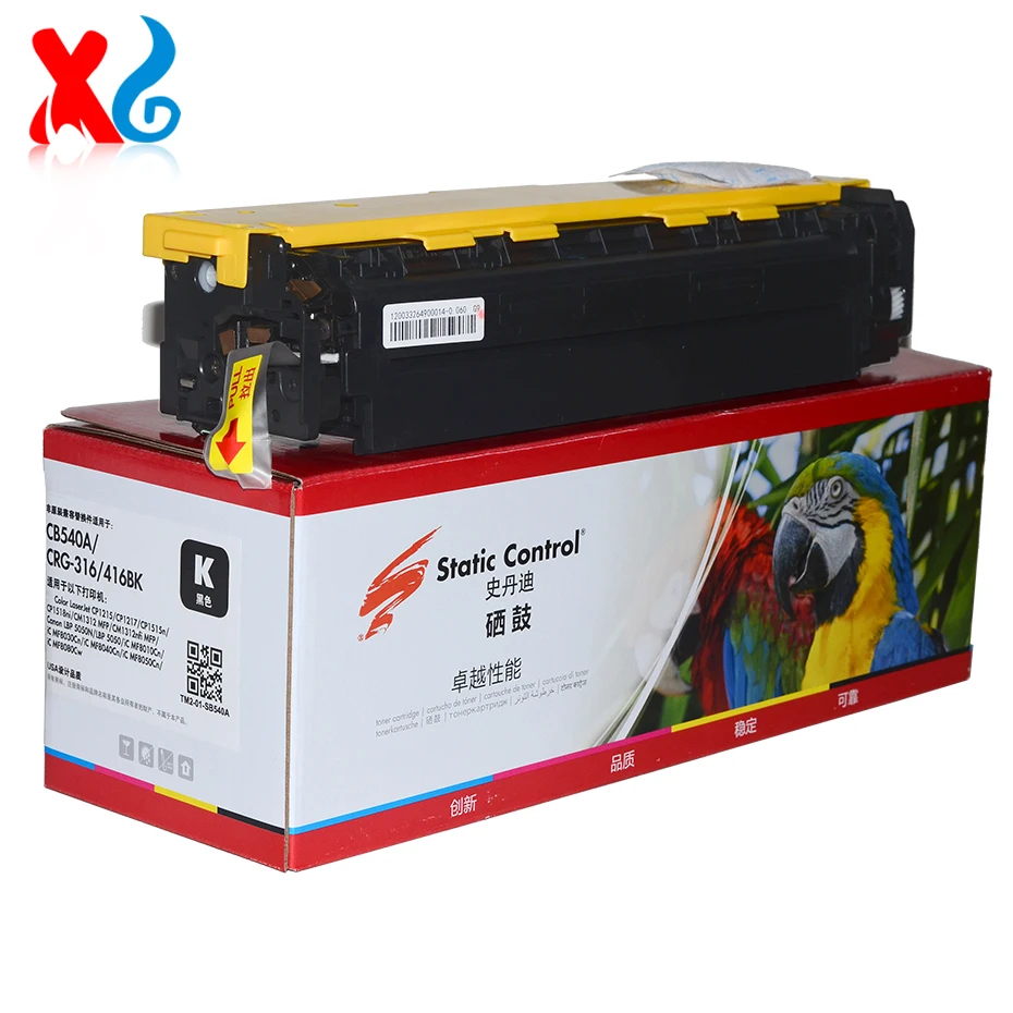 Cb540a Static Control Compatible Toner Cartridge For Hp Color Laserjet ...