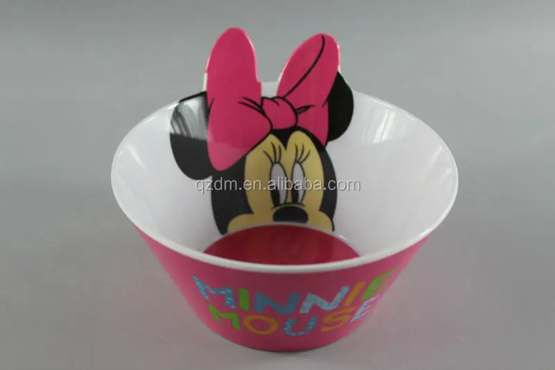 2 color print 6 inch melamine salad bowls for kids