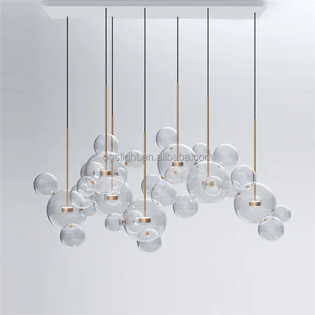 Modern Glass Bubble Ball Chandelier Glass Led Pendant Lamp Luxury Crystal Glass Ball Chandelier Buy Glass Ball Chandelier Pendant Lamp Glass Balls Glass Led Pendant Lamp Product On Alibaba Com