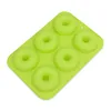 Handmade Round 6 cups silicone donut baking cake mould
