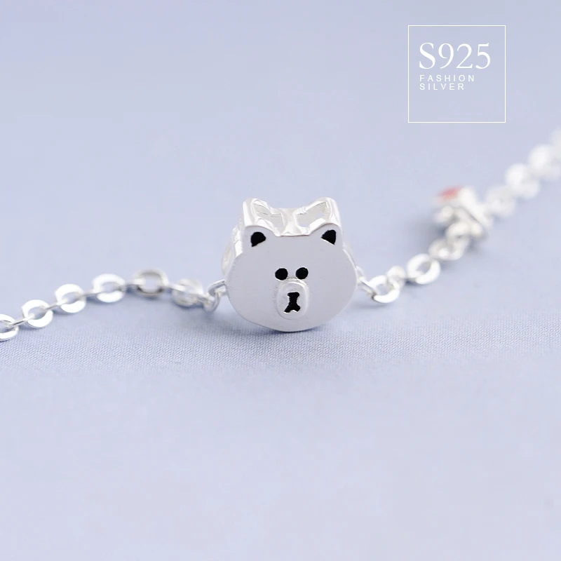 weiheng 珠宝 jewellery 动物手镯意大利银 925 手镯为婴儿 gilr