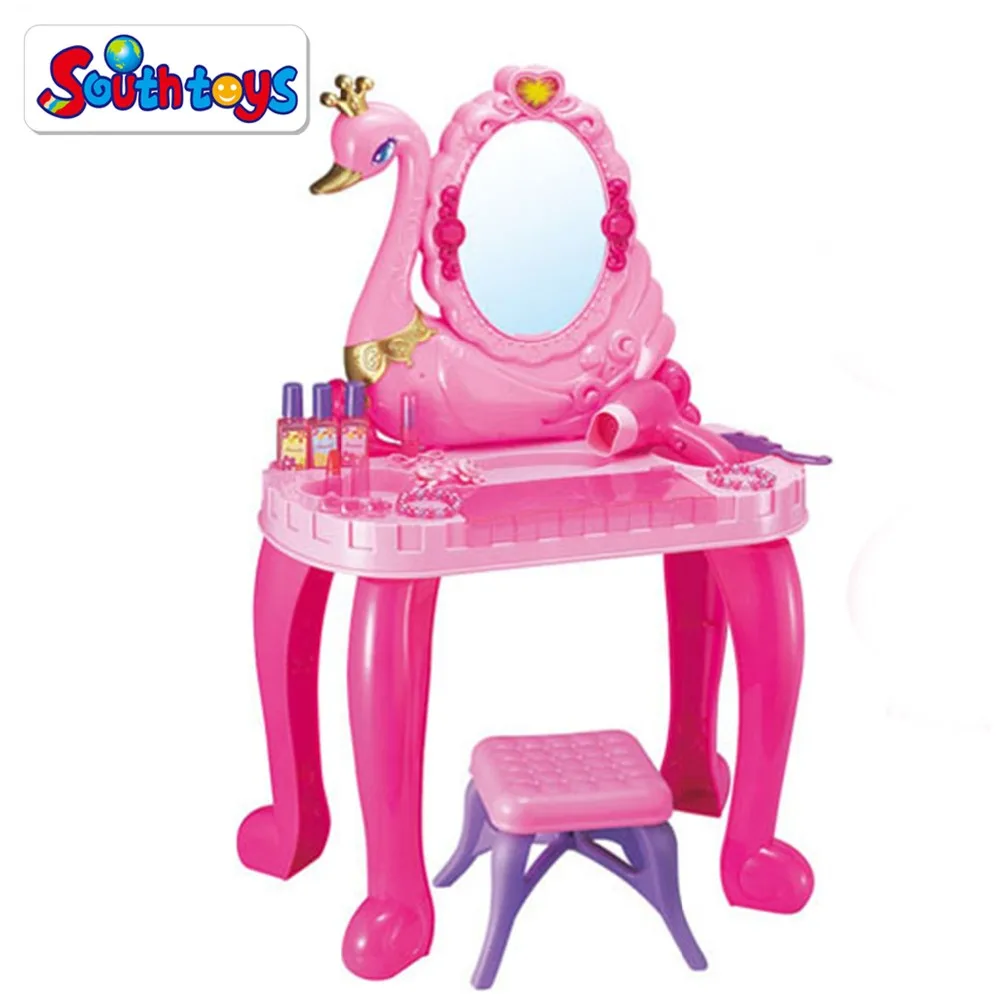 Kids Pretend Play Vanity Beauty Play Kit Castle Dressing Makeup Table