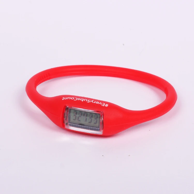 Oempromo Custom Colorful Round Silicone Wrist Pedometer Buy Wrist Pedometer,Silicone Pedometer