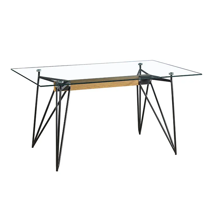 Modern Fashion Style Transparent Furniture Dining Glass Table