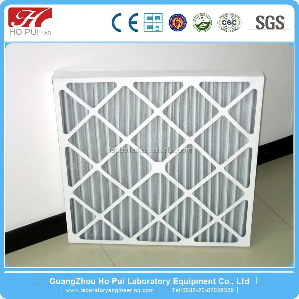 Plastic Air Filter Frame,Metal Frame / Pleated Nonwoven Synthetic