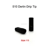Healthy eco friendly derlin 510 drip tip light weight easy install O ring plastic drip tip