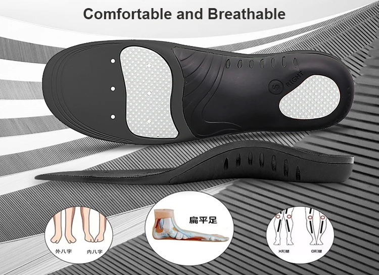 Plantar Fasciitis Custom Orthopedic Shoe Inserts Removable Corrective