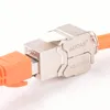 AUCAS RJ45 zinc ALLOY shielded sftp cat7 Keystone Jack