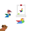 2019 high-quality retail tangram toy open intelligence game learning resources 4d tangram
