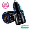 2019 Hot sale qc3.0 qc3.1 small fast car charger adapter cigarette lighter dual usb car charger for mobile phone