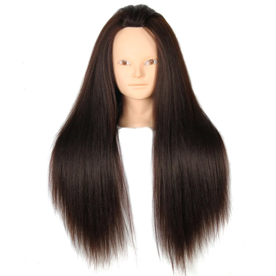 Canvas Mannequin Head Find Deals On Get Quotations Mannequin Head Hair 24 Brown Yaki Synthetic Hairdressing Doll Heads Styling Training