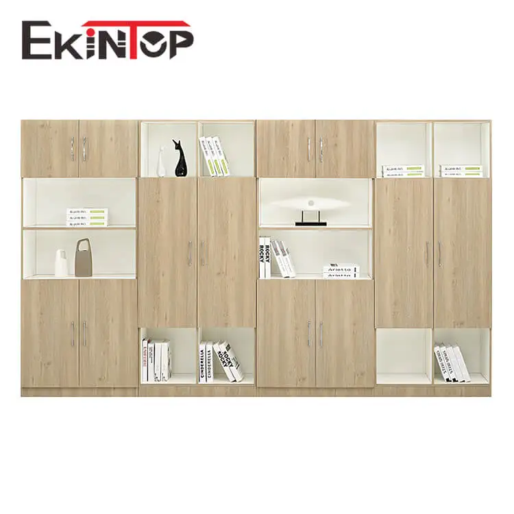Ekintop Simple Chinese Black Godrej Wall Mounted Book Case Modern