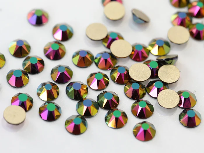 Hot Sale 2088 16 Cut Facets SS20 Crystal AB Non Hot Fix Flat Back Nail Rhinestone for Nail Art