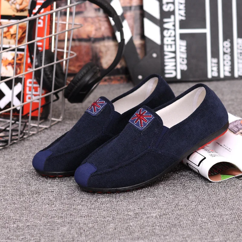 Cdrago Mens Fashion Casual Canvas Skate Slip On Shoes Loafers Low Top Sneakers