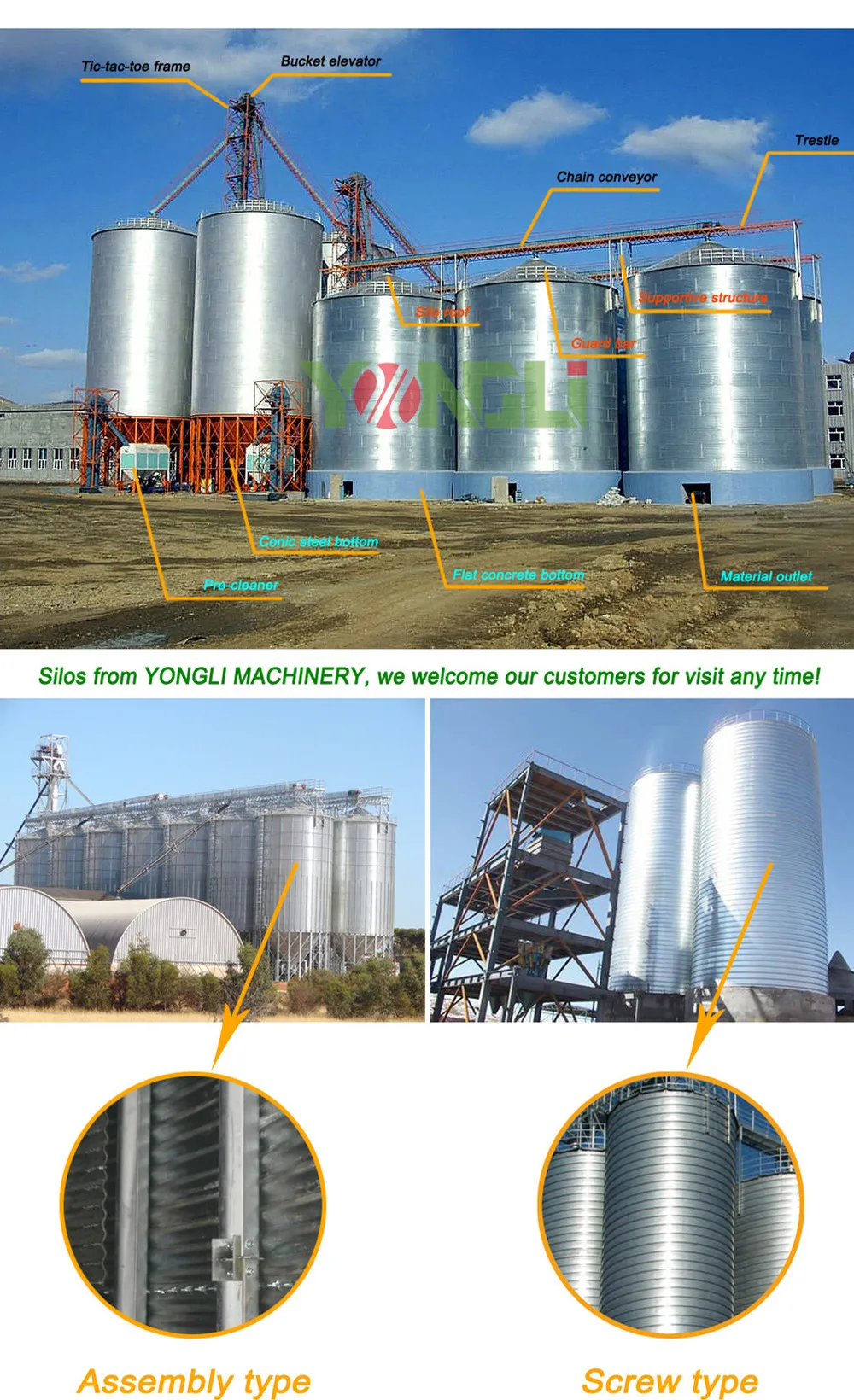 5000 Tons Grain Storage Silos Buy Grain Storage Silos,Grain Silo,Corn