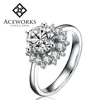 2018 fashion 925 sterling silver wedding rings unique wedding couple ring