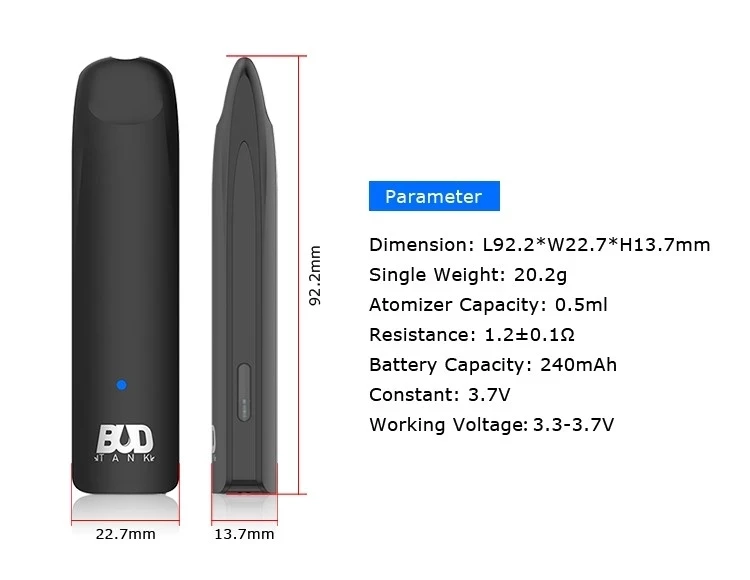 New OEM vape pod close System 0.5ml single use vape pen pods starter kit