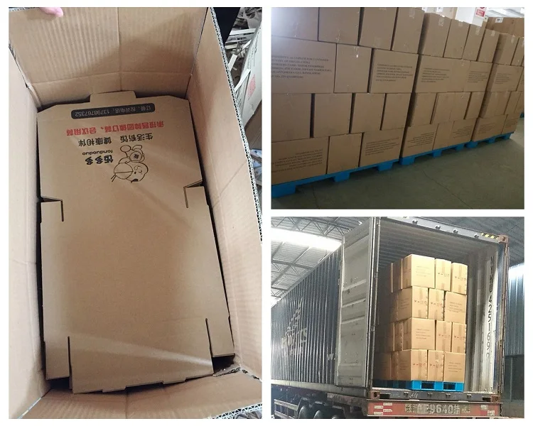 Rectangular carton corrugated shipping food box