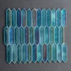 Luxury iridescent rainbow glass mosaic tile decorative mirror wall backsplash