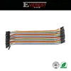 40pcs in Row Dupont Cable 20cm 2.54mm 1pin 1p-1p Female to Male jumper wire for school testing