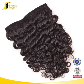 Ideal Dark Black Wick Hair Cheap Ombre Kinky Curly Clip In Hair