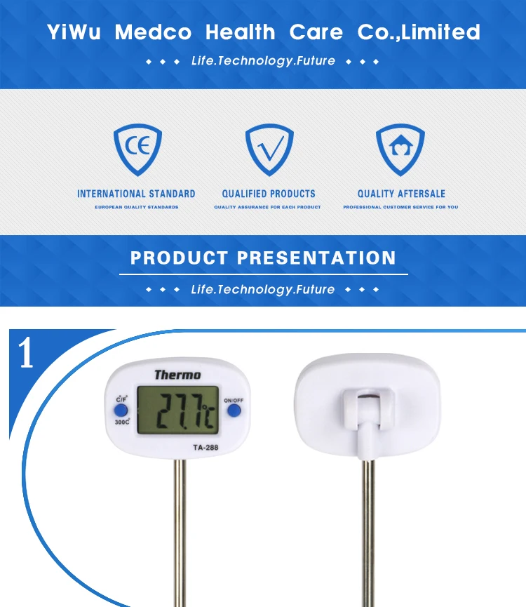 MK-TA288 Food Kitchen Thermometer Electronic Medical